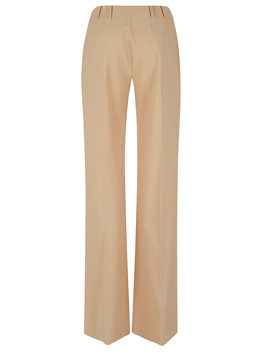 Ermanno Scervino Fluid Palazzo Trousers With Pressed Center Pleat