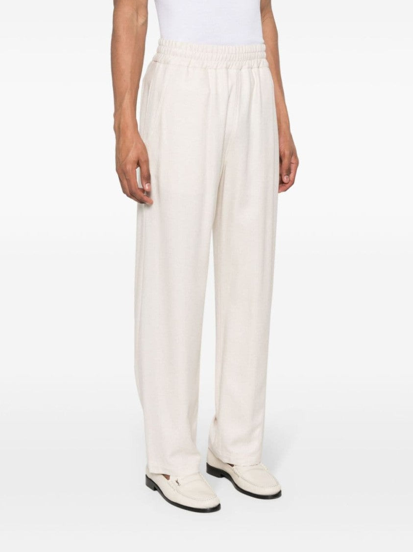 Gcds White Linen Trousers