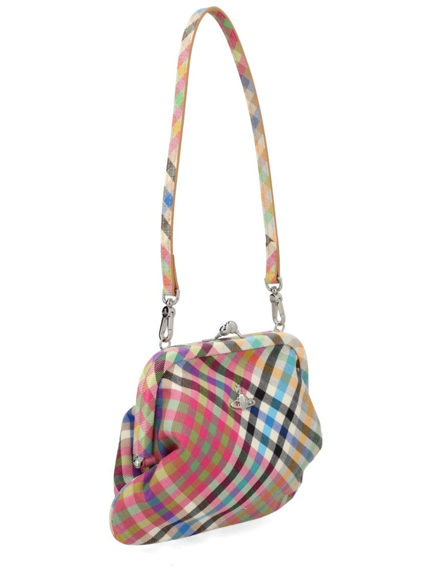 Vivienne Westwood Multicolor Vivienne's Plaid Wool Clutch Bag