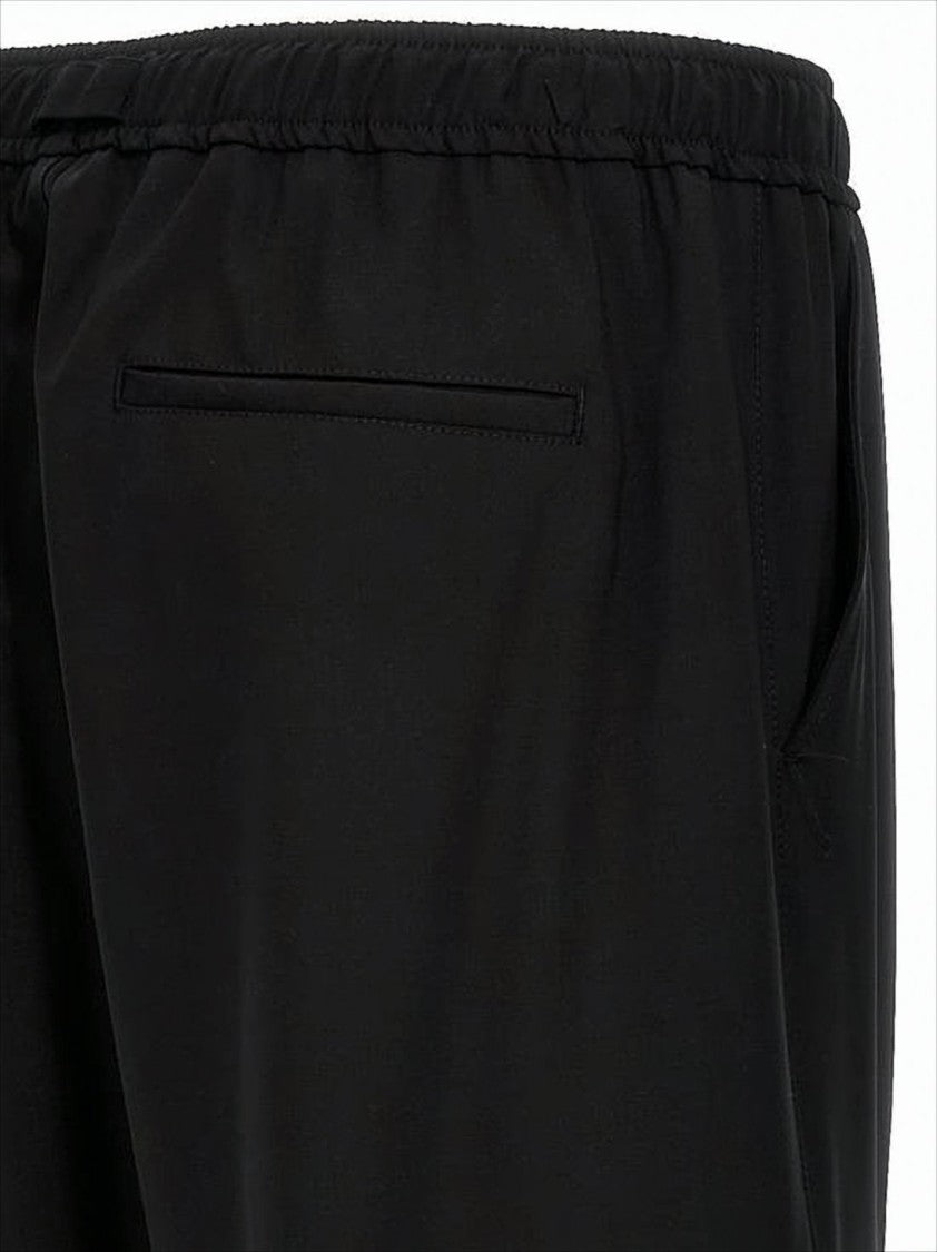 Msgm Relaxed Fit Straight Pants With Drawstring Waist