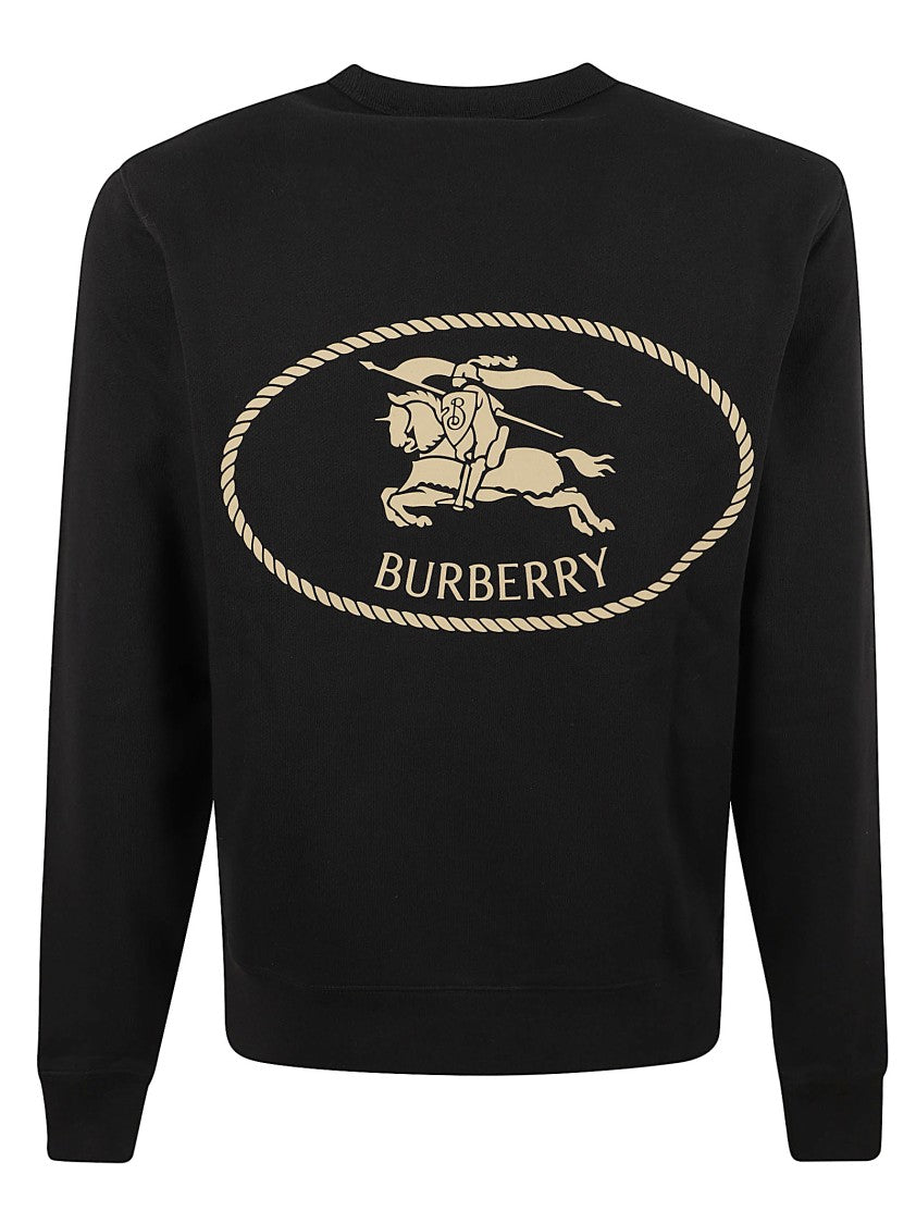 Burberry Black Cotton Sweatshirt