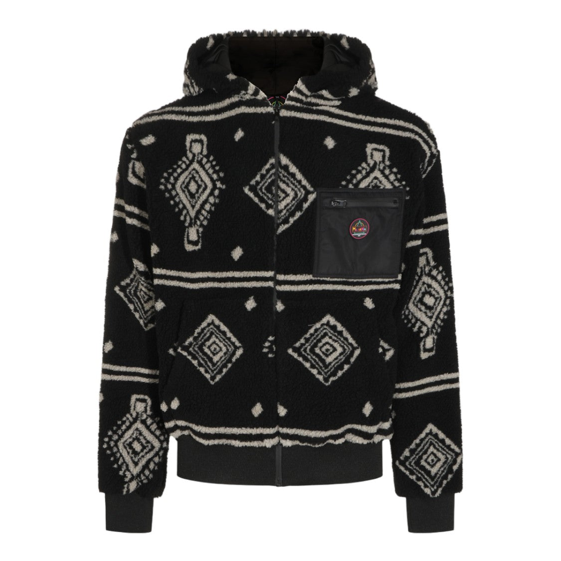 Maunakea Geometric Patterned Hooded Jacket