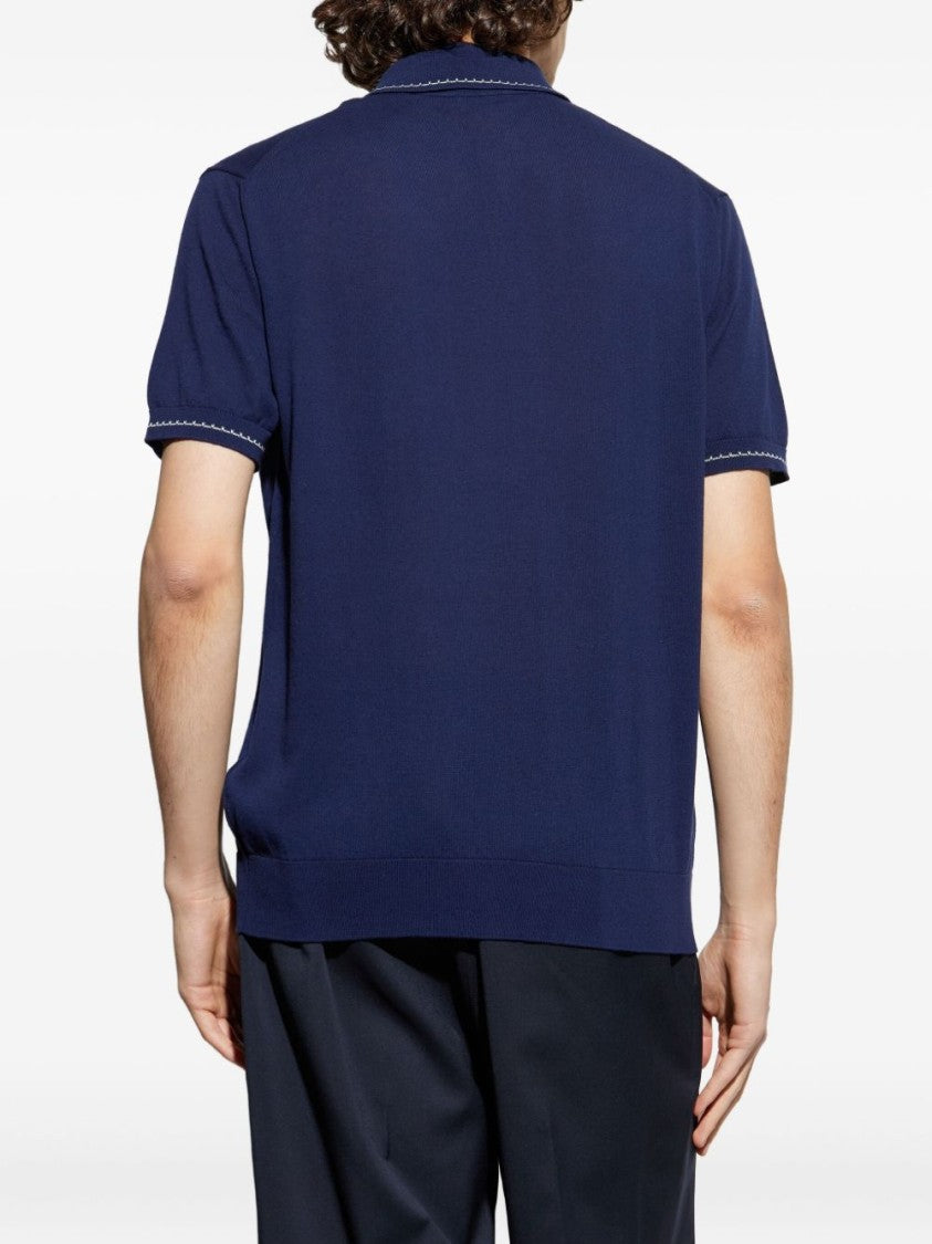 Etro Knitted Polo Shirt With Classic Collar