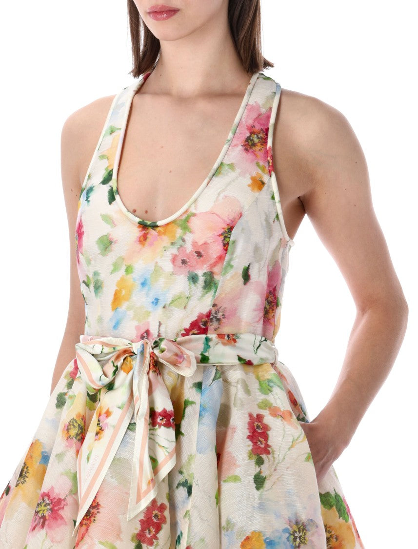 Zimmermann Structured Halter Seta Mini Dress