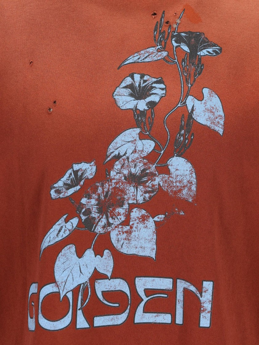 Golden Goose Red Vintage Graphic Cotton T-Shirt