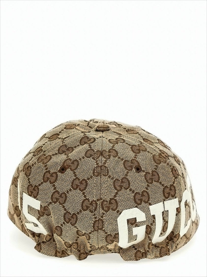 Gucci Structured Monogram Cap With Bold Branding
