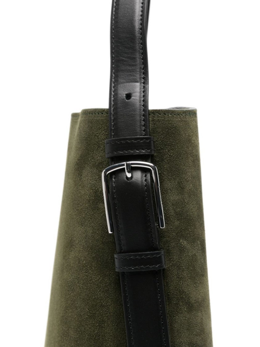 Coperni Trapezoidal Suede Bag With Adjustable Leather Strap