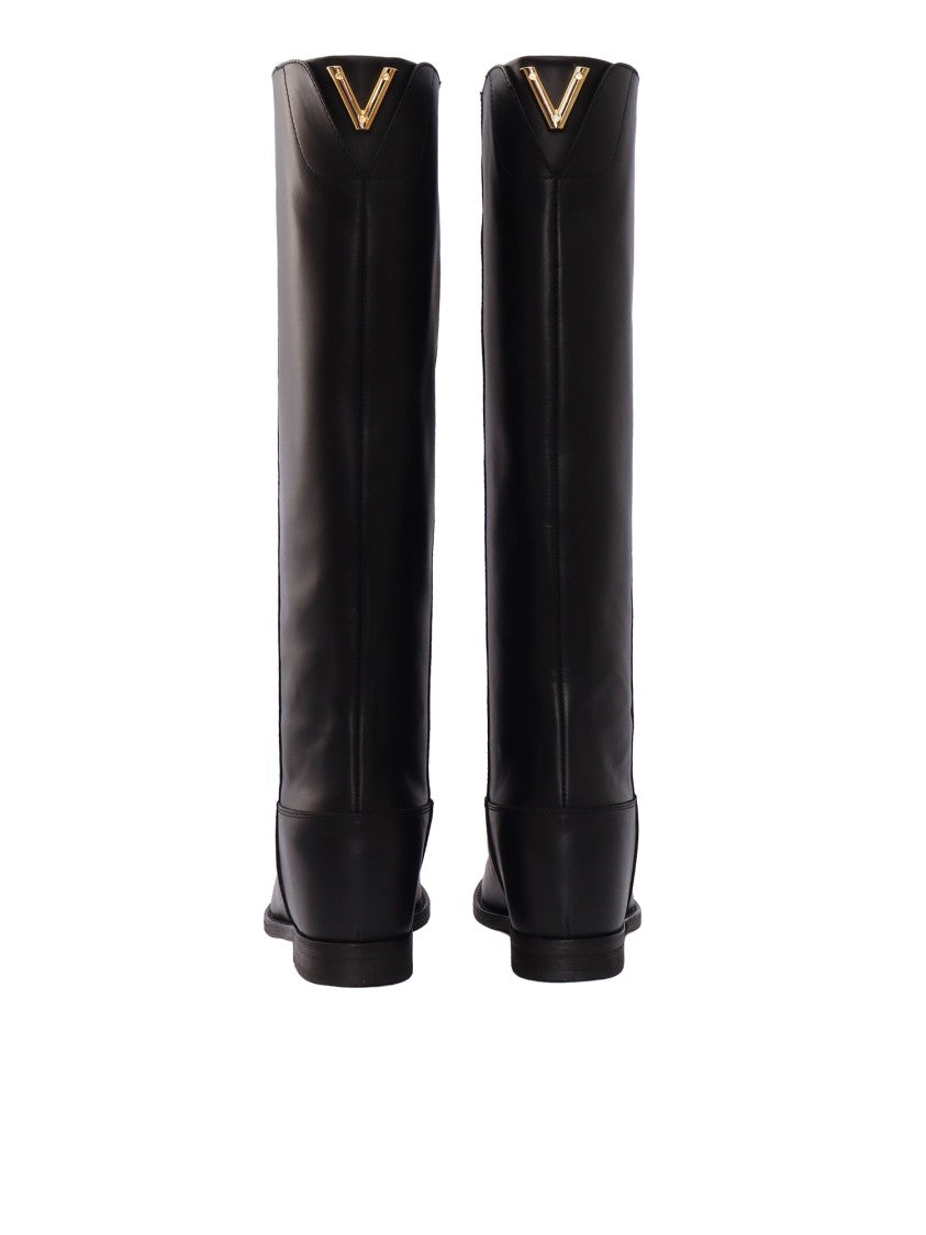 Via Roma 15 St V Media Leather Boots
