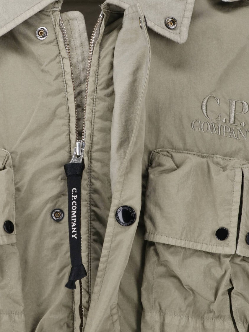 C.P. Company Hooded Heavy Chrome-R Jacket With Distinctive Goggle Lenses
