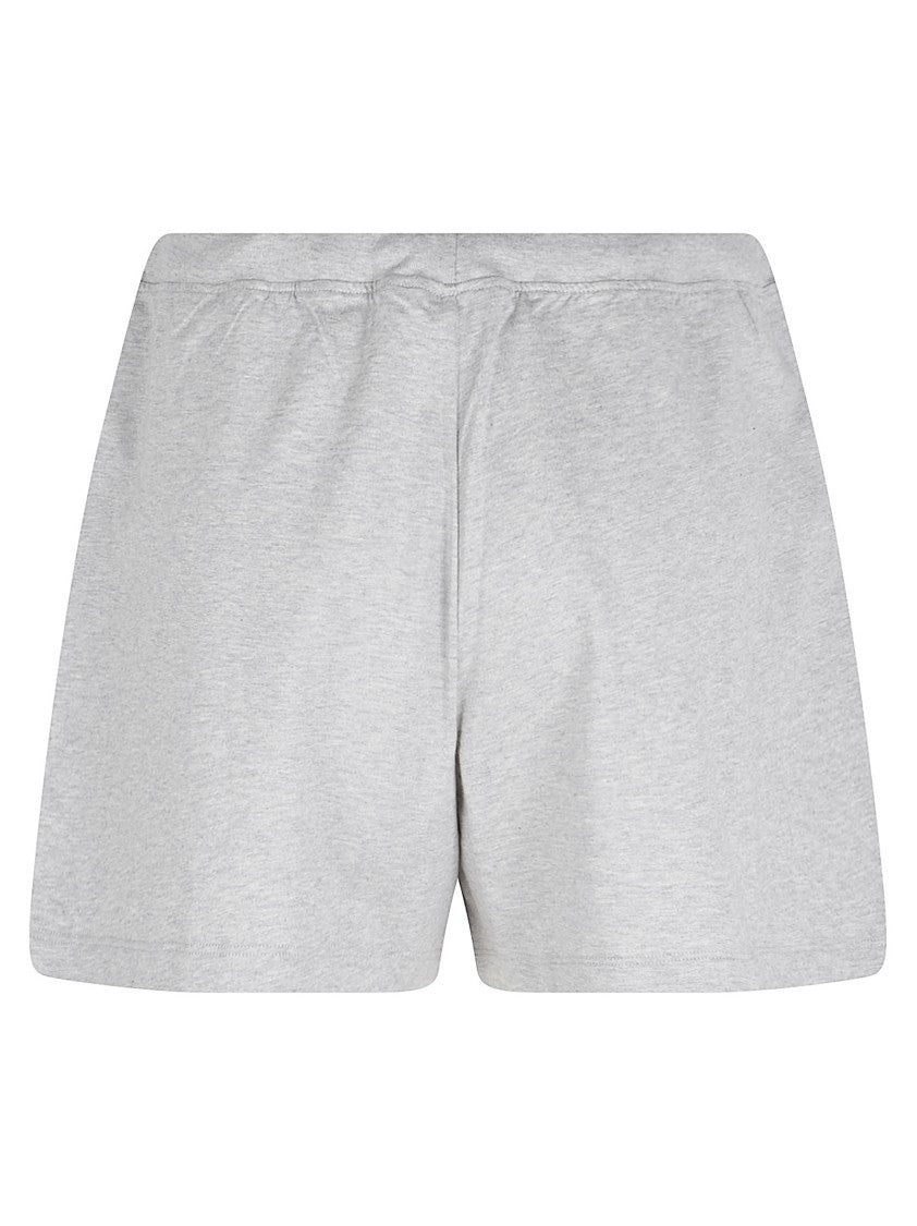 Versace Jersey Cotton Shorts With Drawstring Waist And Embroidered Logo