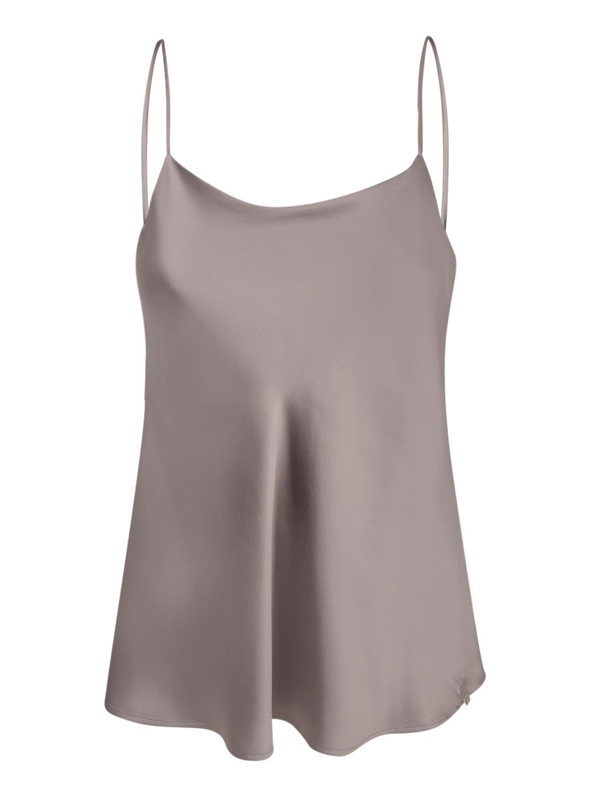 Herno Flowing Satin Blouse With Delicate Sheen