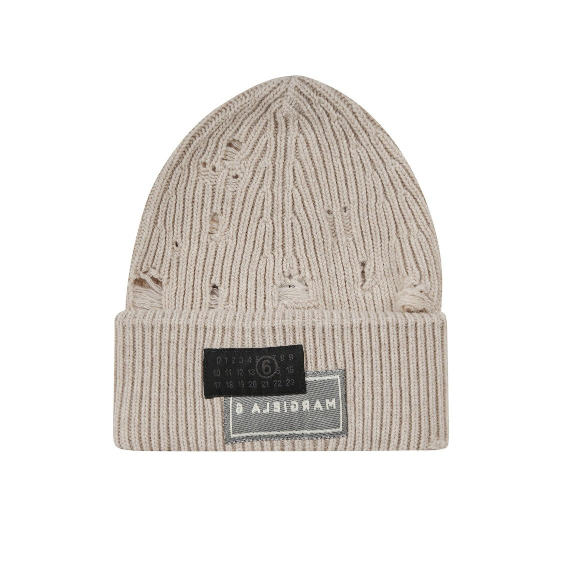 Mm6 By Maison Margiela Knitted Turn-Up Beanie