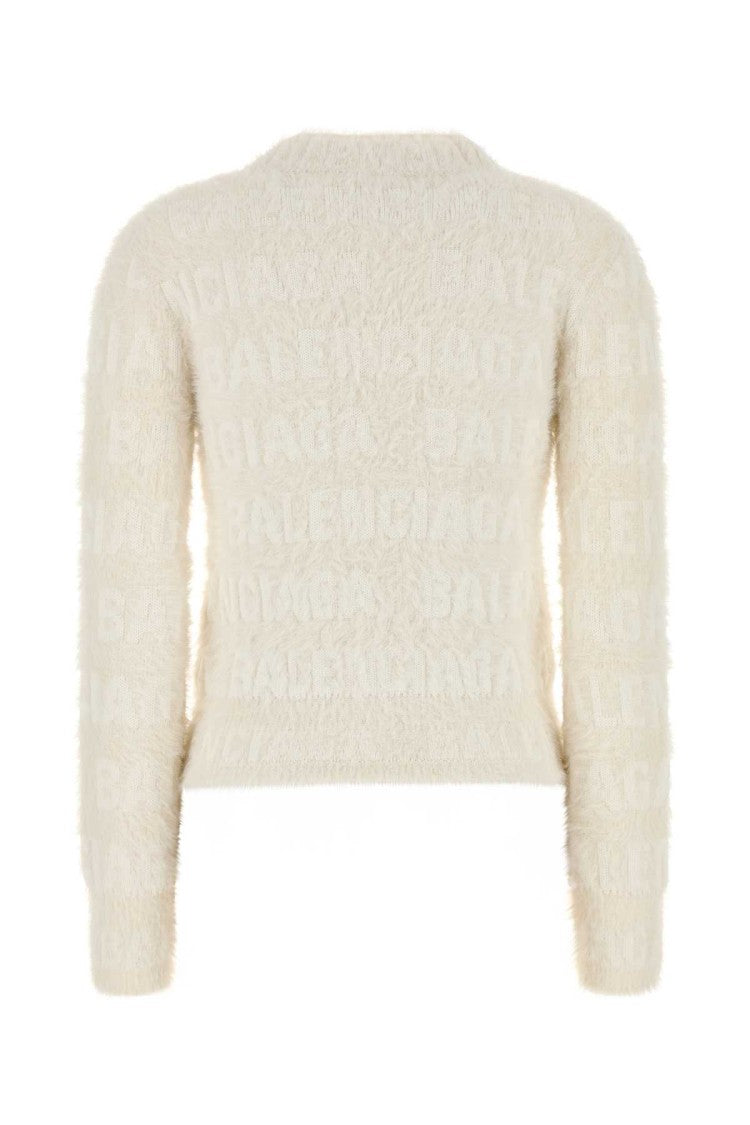 Balenciaga Ivory Wool Blend Sweater