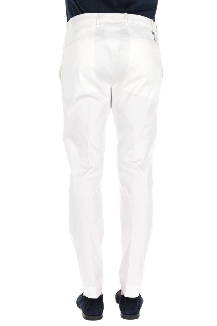 Pt Torino Dieci Model Cotton Twill Trousers