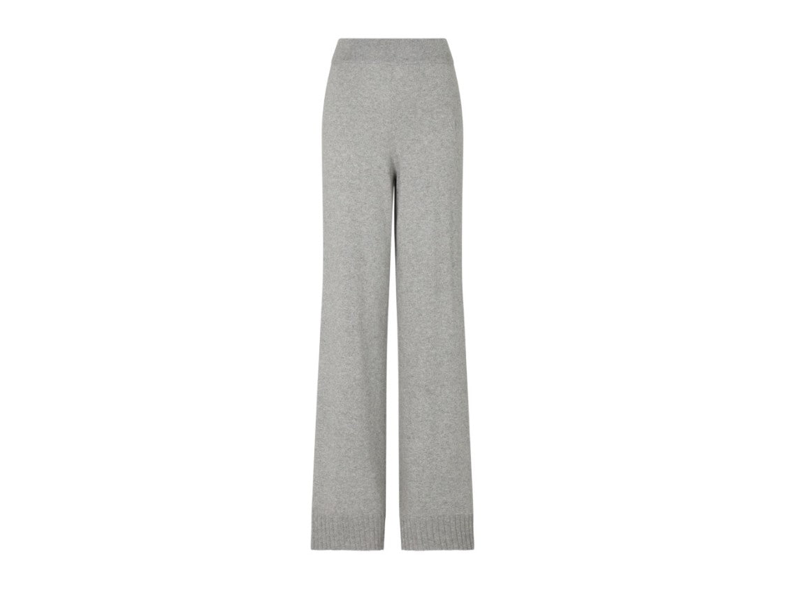 Armani Exchange High-Waisted Wide-Leg Pants With Ribbed Detailing