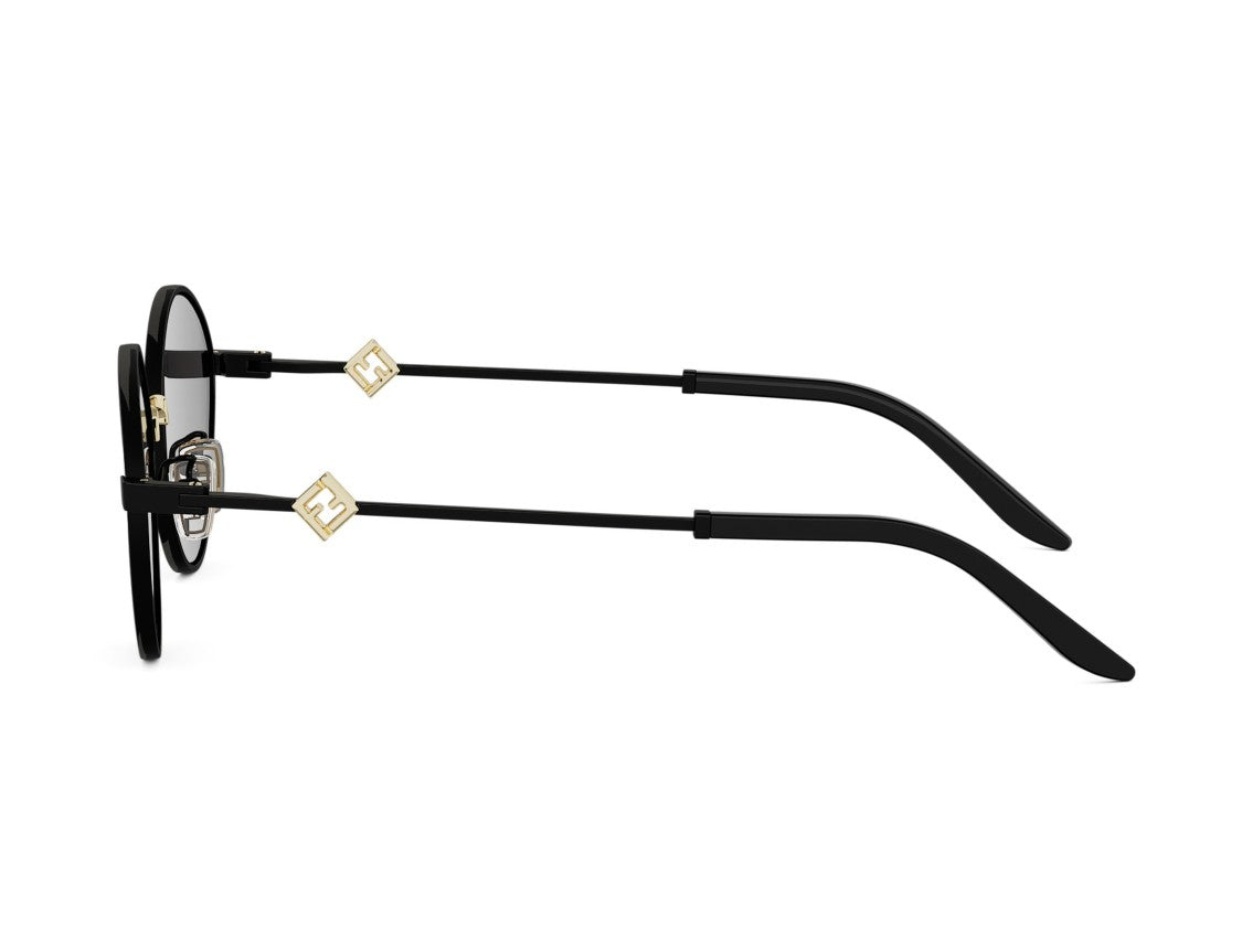 Fendi Gold Fe40217u Round Dark Lens Sunglasses