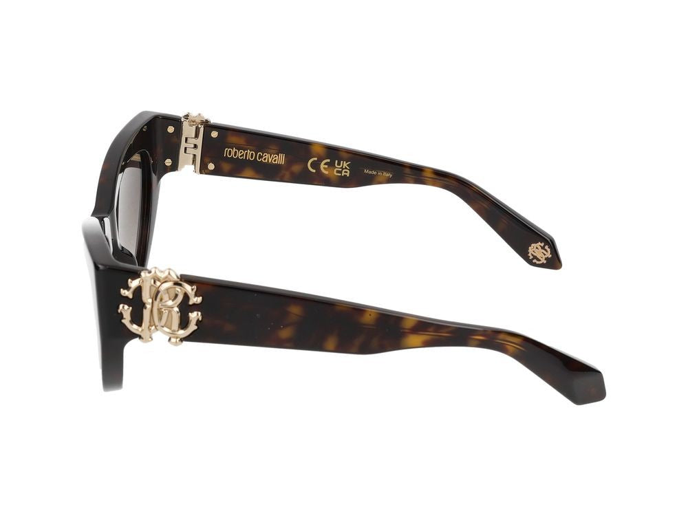Roberto Cavalli Sunglasses Src017m 0722 Avana Scura Lucida 53/20/135
