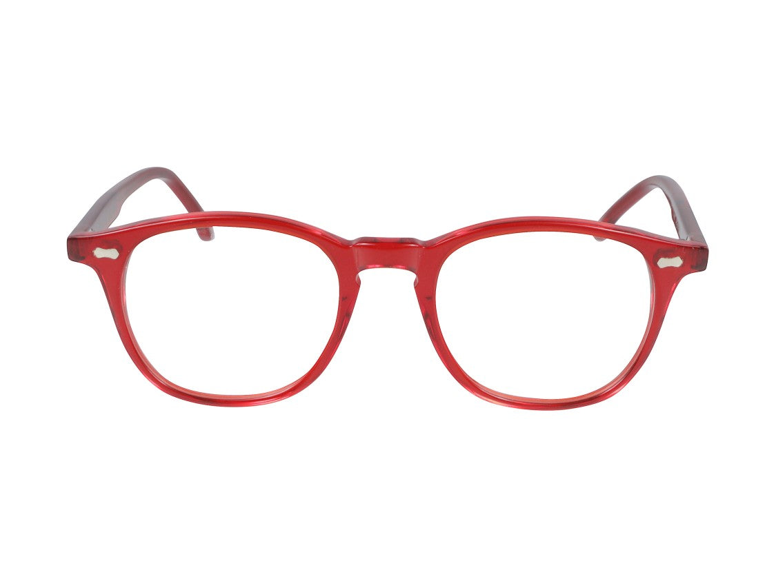Kador Red Pepper Translucent Square Eyeglasses