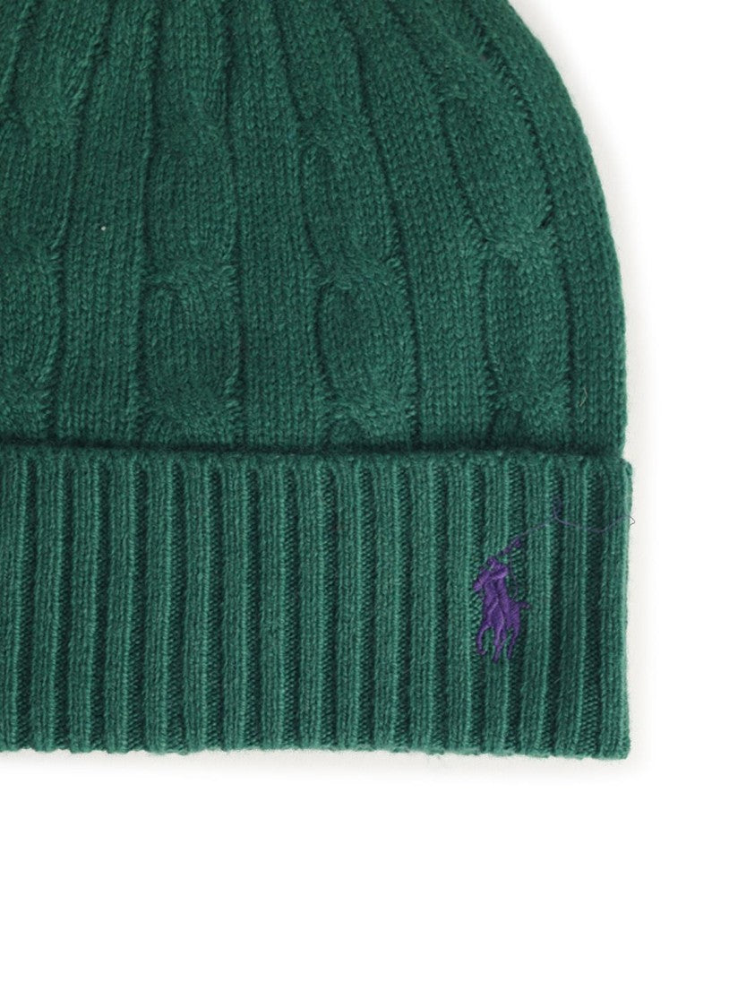 Polo Ralph Lauren Green Wool Blend Beanie