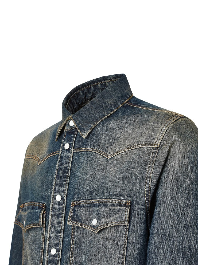 Fendi Blue Bananatex Denim Shirt