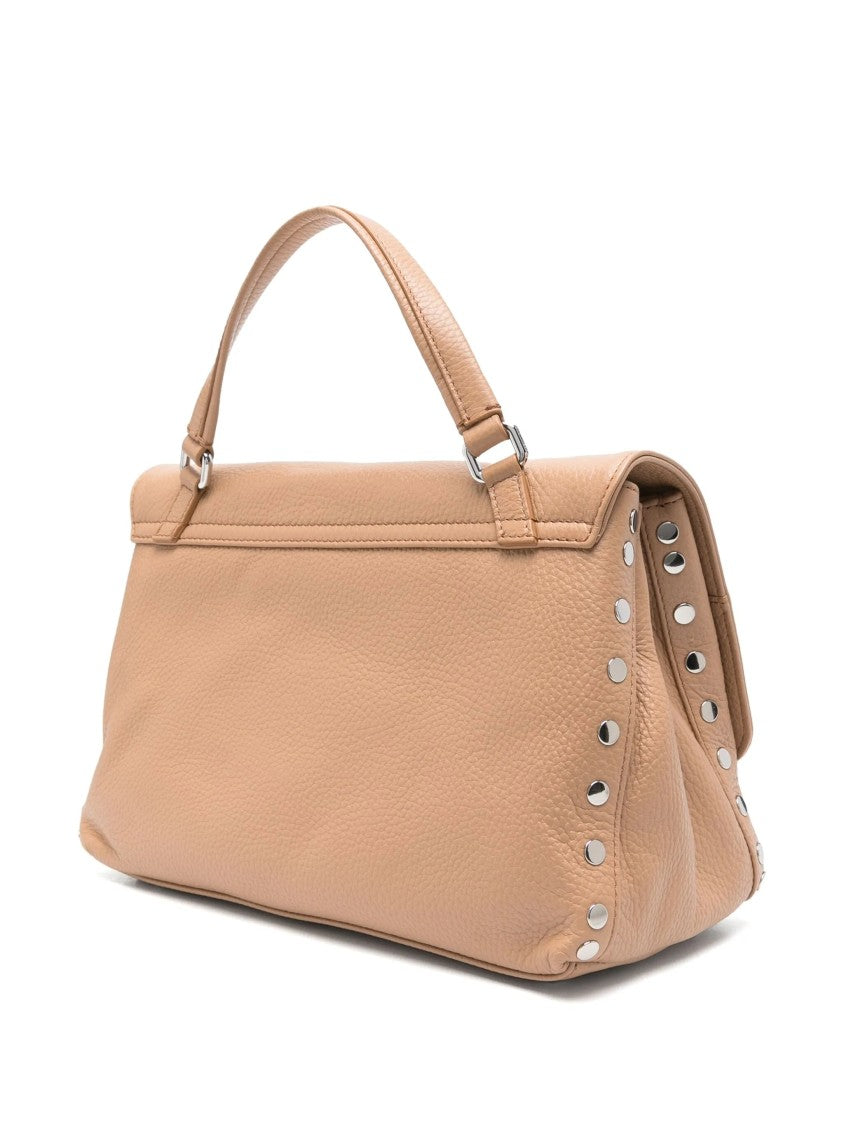 Zanellato Structured Pebbled Leather Handbag With Versatile Carrying Options