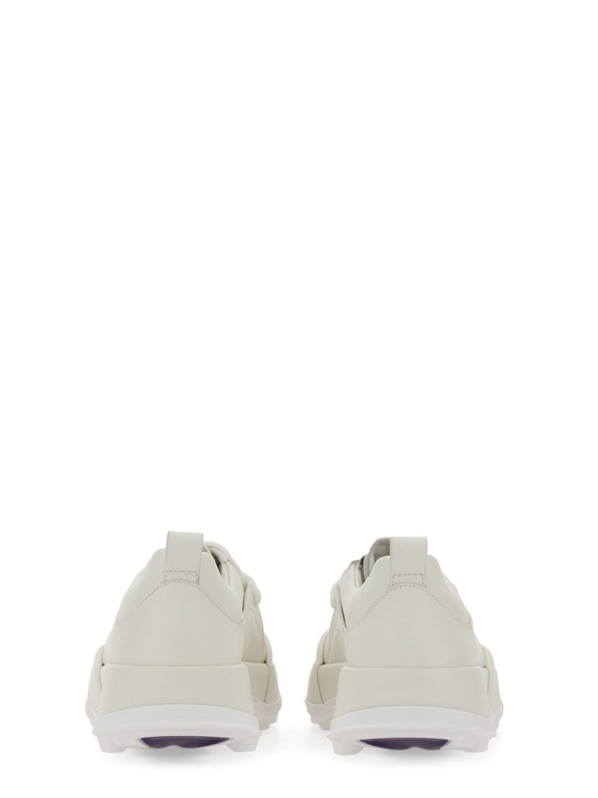 Jil Sander Orb Leather Sneakers With Chunky Sole