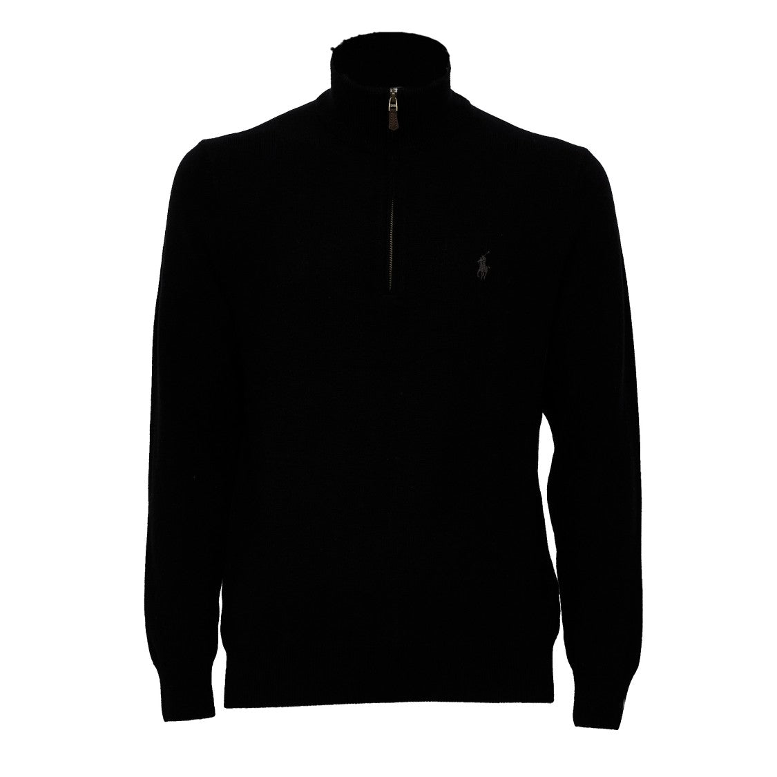 Polo Ralph Lauren Merino Ribbed Half-Zip Wool Pullover