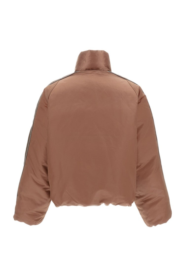 Tanaka Reversible Quilted Bomber Jacket With High Collar And Zippered Pockets