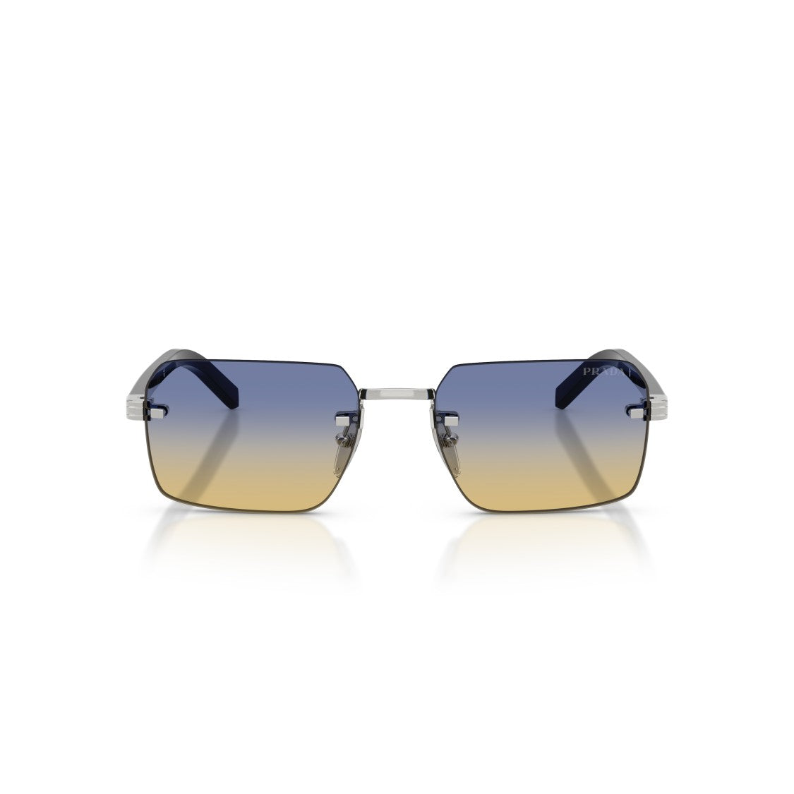 Prada 0Pr D55s Rimless Square Sunglasses