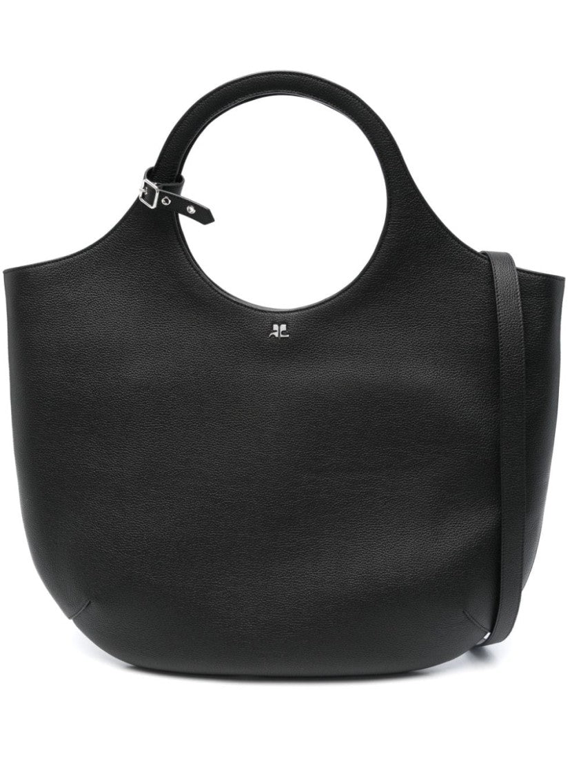 Courrèges Pebbled Leather Handbag