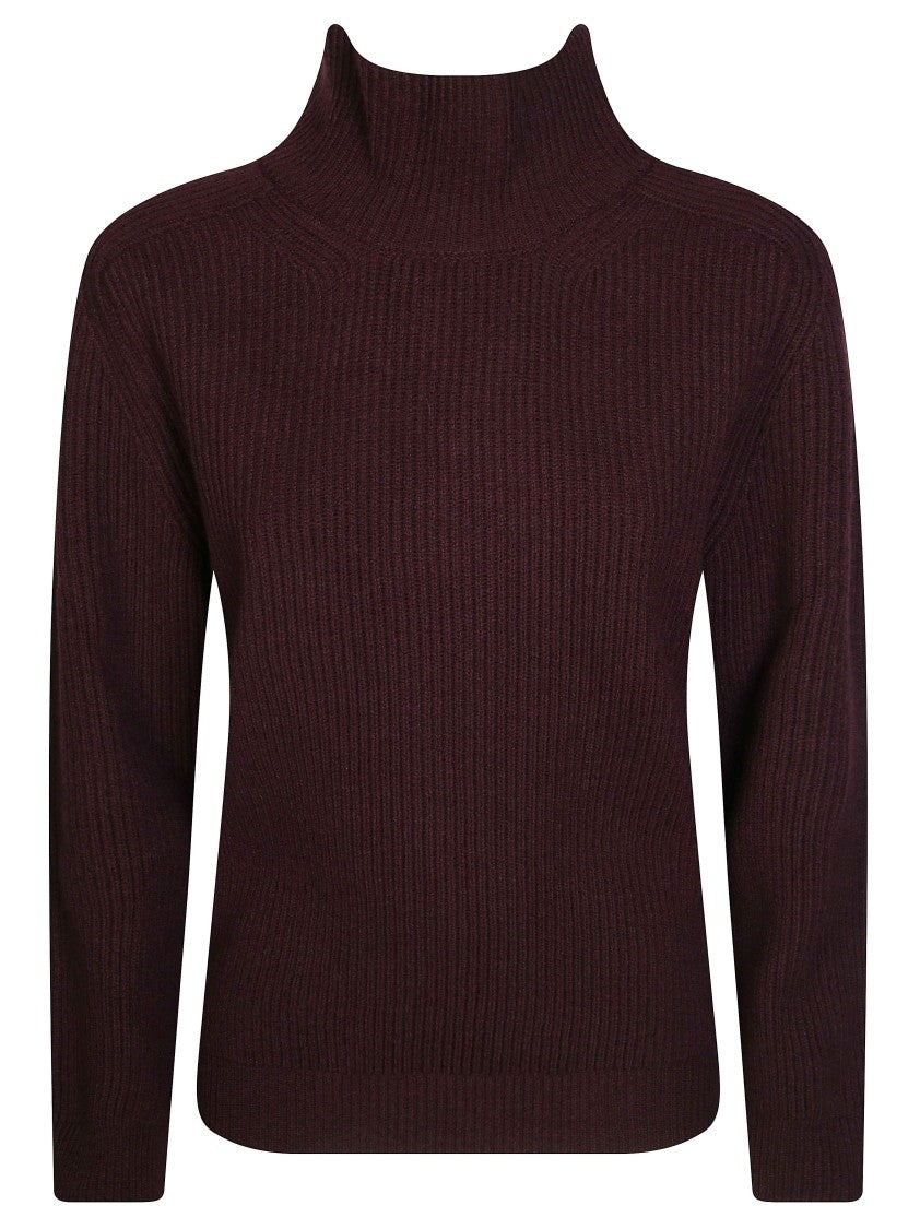 Dondup Ribbed Fisherman Knit Turtleneck Sweater