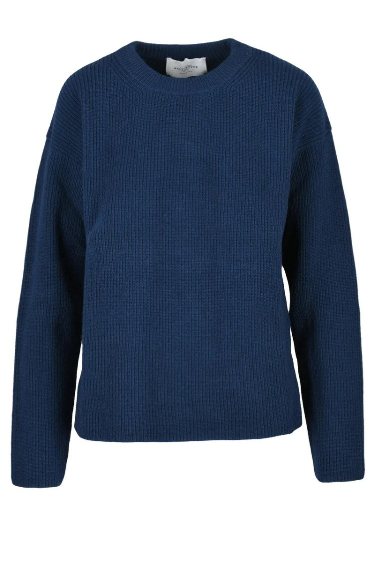 Ballantyne Ribbed Sweater - Blue