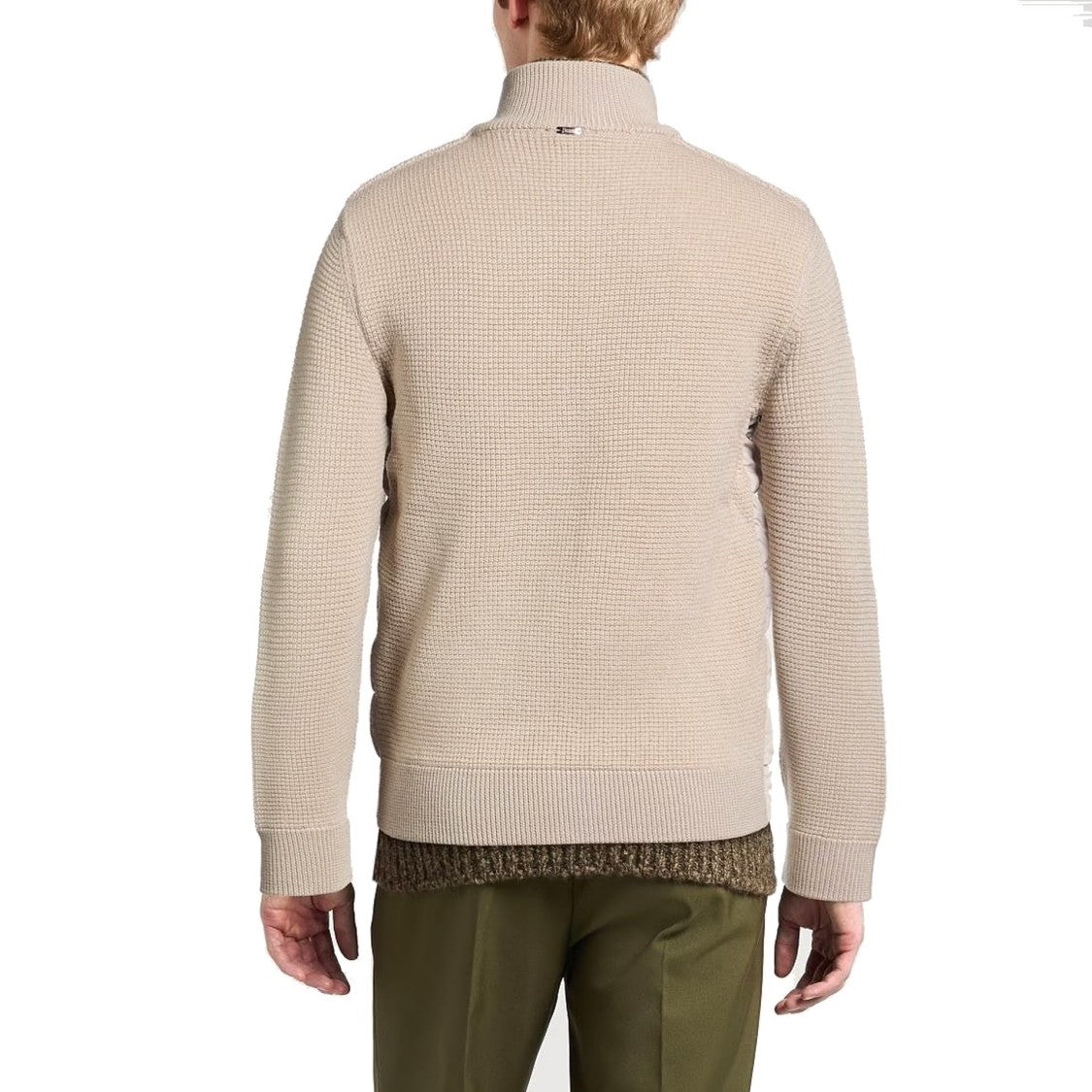 Herno Padded-Panel Knitted Jacket