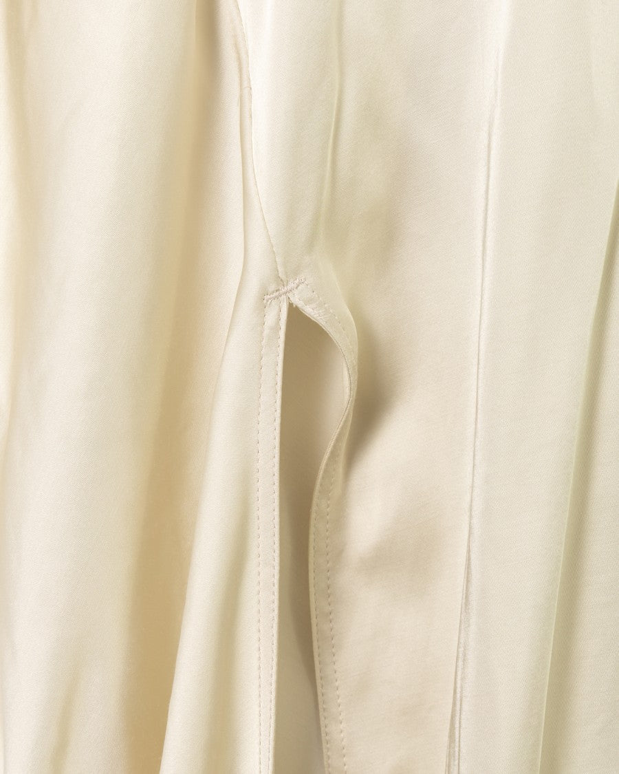 Rick Owens Satin-Finish White Dress