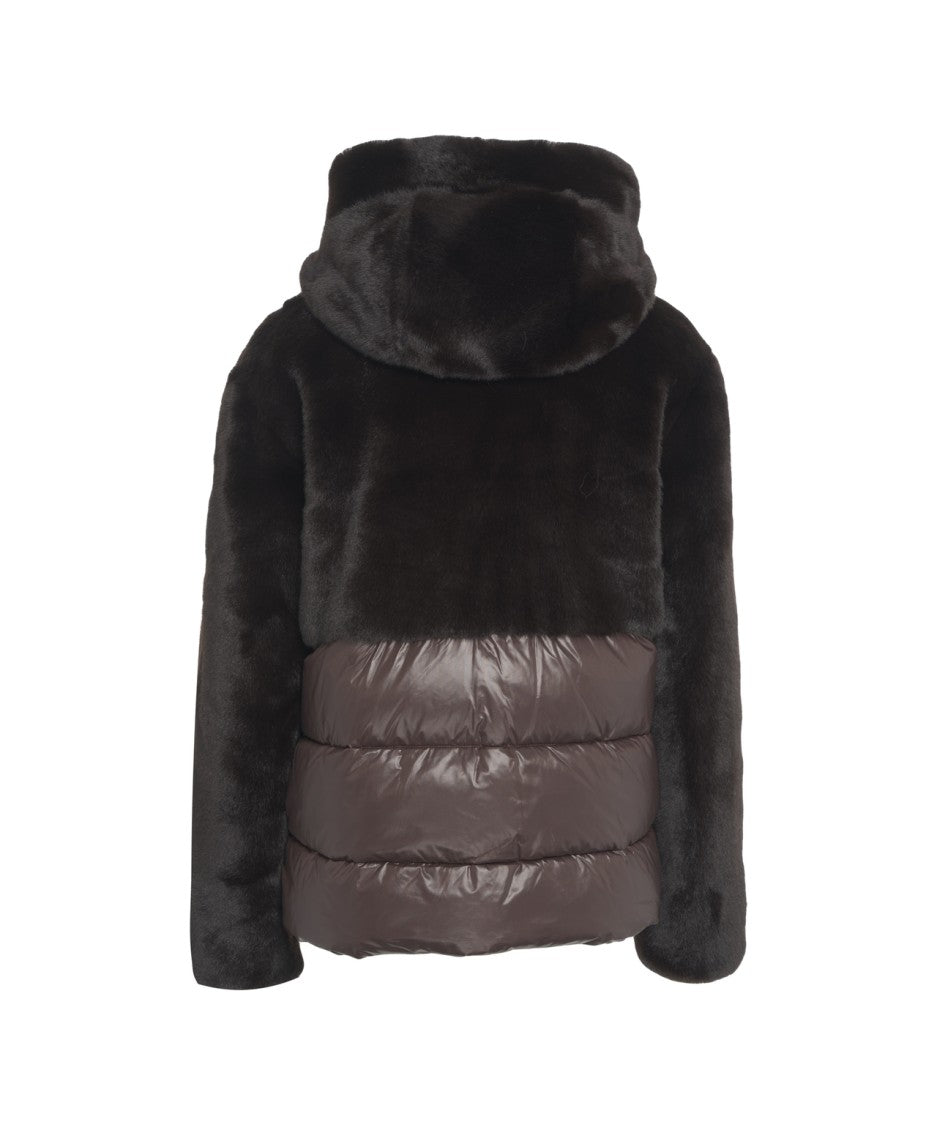 Blauer Textured Brown Short Coat