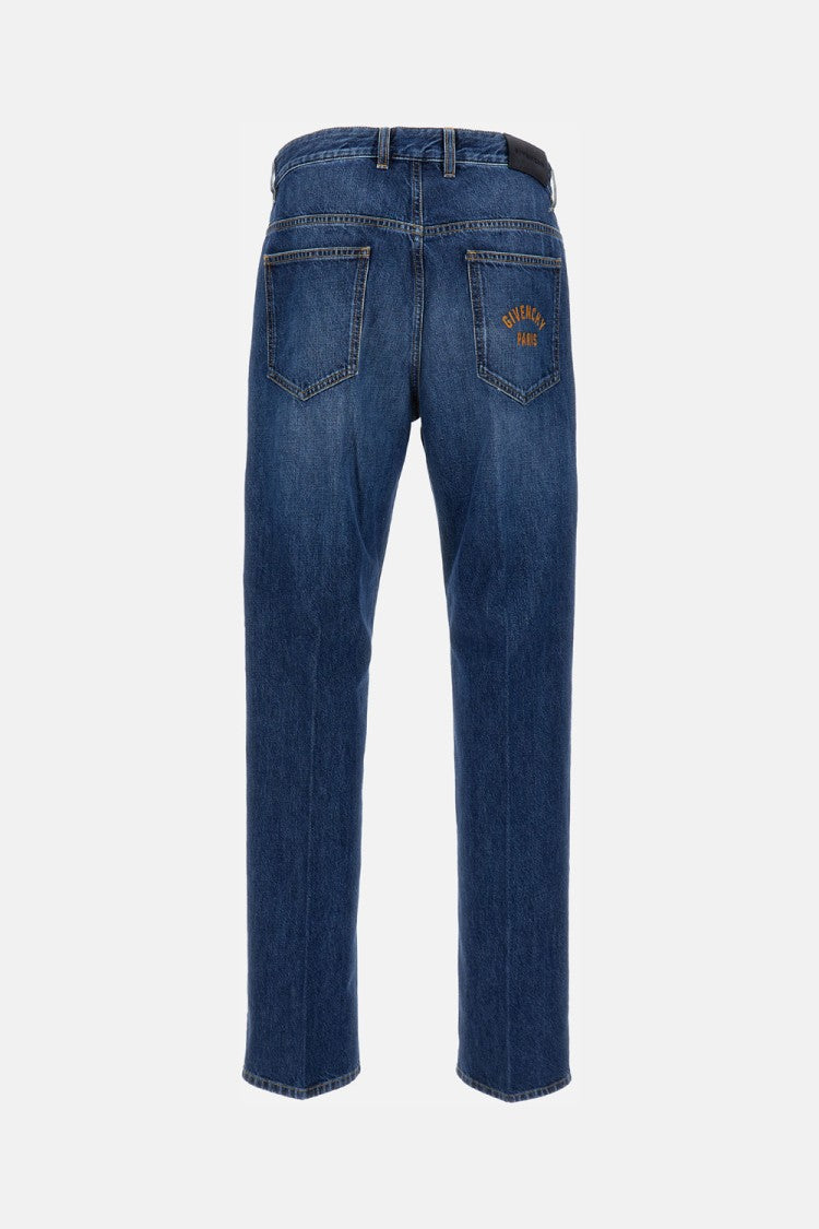 Givenchy Straight-Leg Denim Jeans With Embroidered Logo
