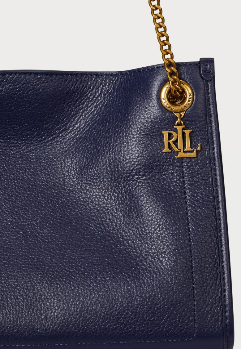 Lauren Ralph Lauren Navy Blue Brdly Medium Cotton Bag