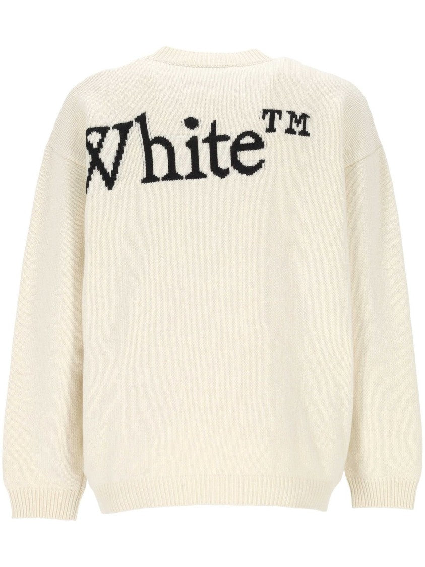 Off-White Bookish Shared Knit Crewneck Sweater