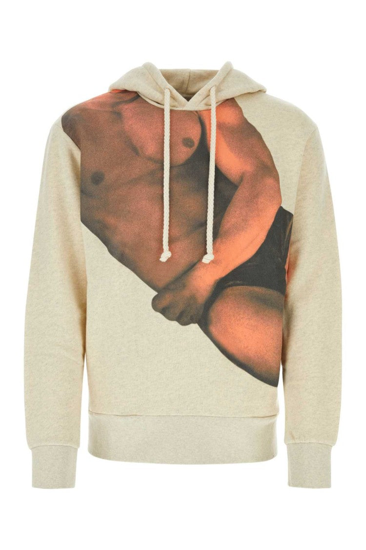 J. W. Anderson Melangã¨ Ivory Stretch Cotton Sweatshirt