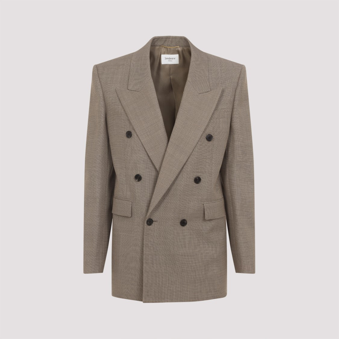 Saint Laurent Tailored Beige Wool Jacket