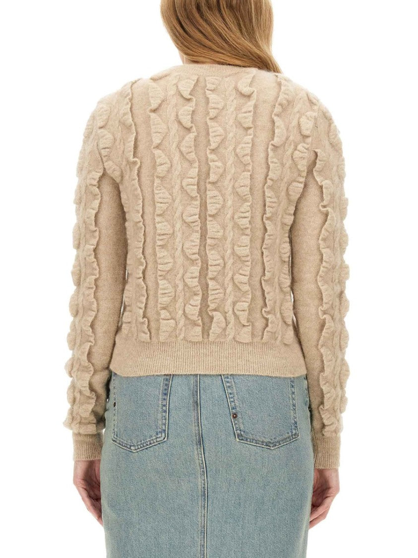 Moschino Textured Wool Blend Sweater