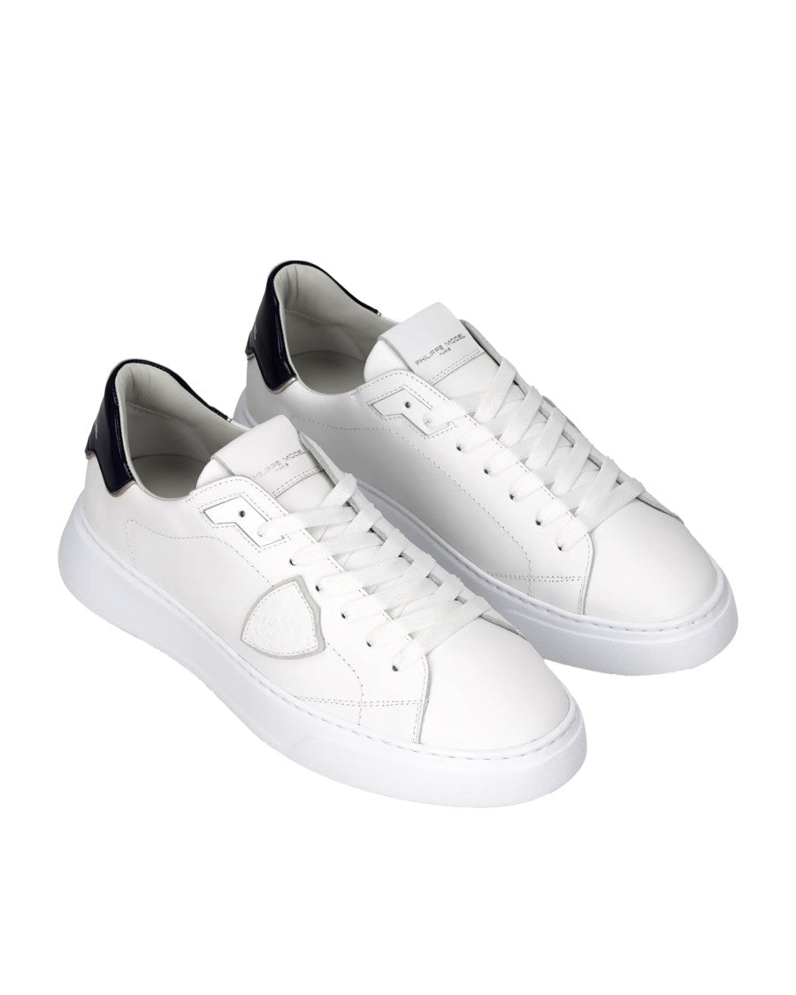Philippe Model Temple Low Man Blanc/Blue Sneakers