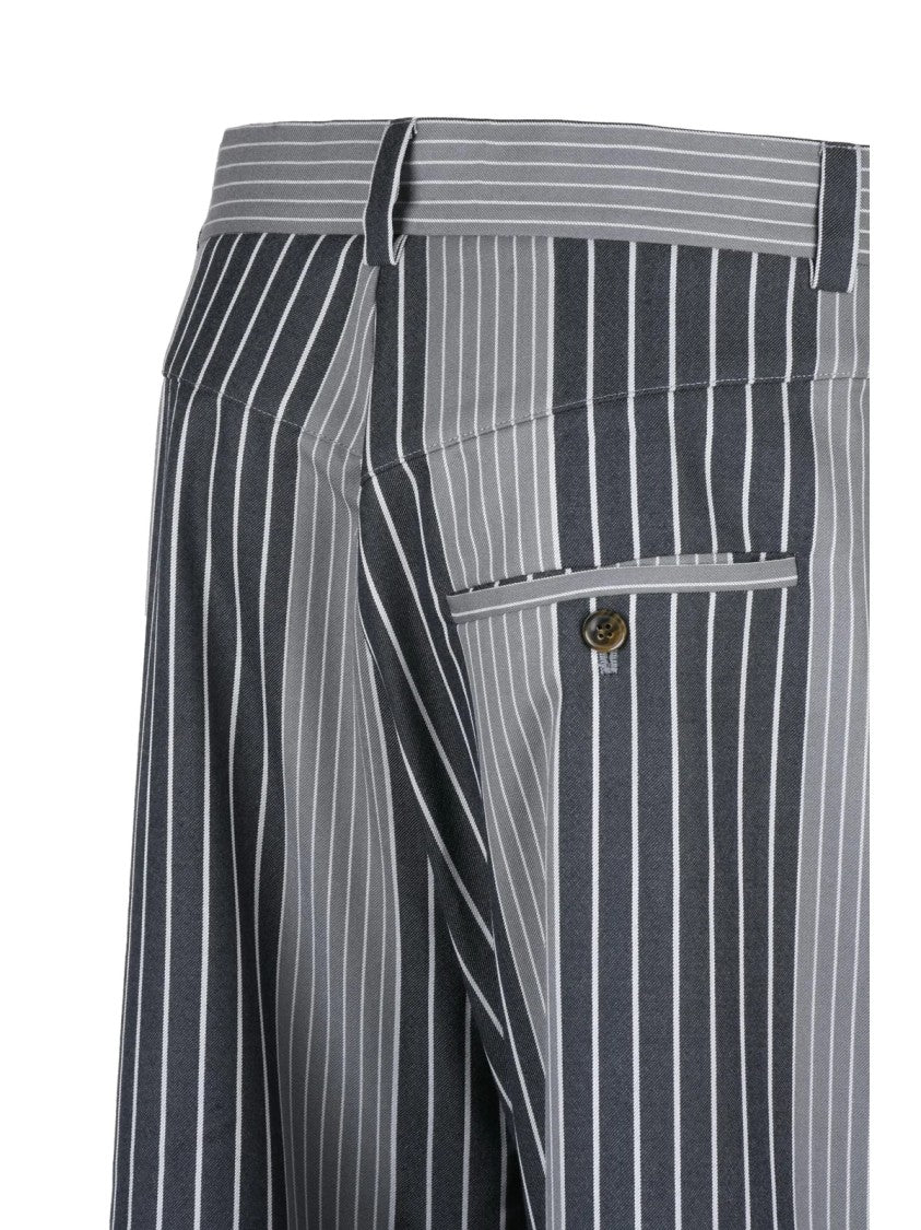 Vivienne Westwood Wide-Leg Trousers With High Waist And Vertical Stripes