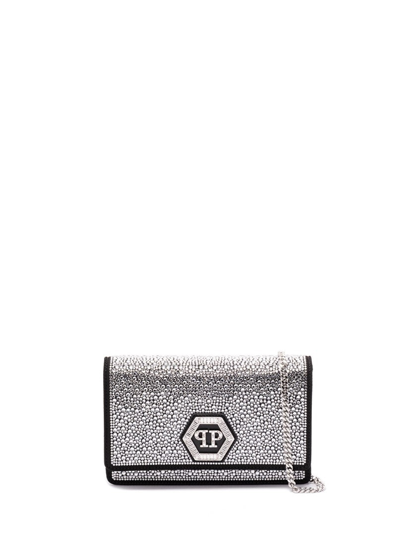 Philipp Plein Strass `Hexagon` Mini Shoulder Bag