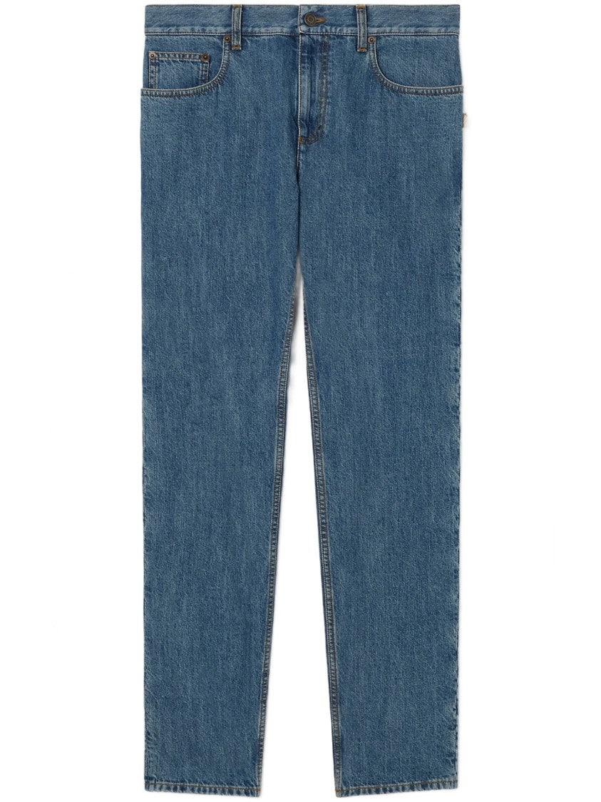 Burberry Straight-Leg Denim Jeans With Subtle Fading