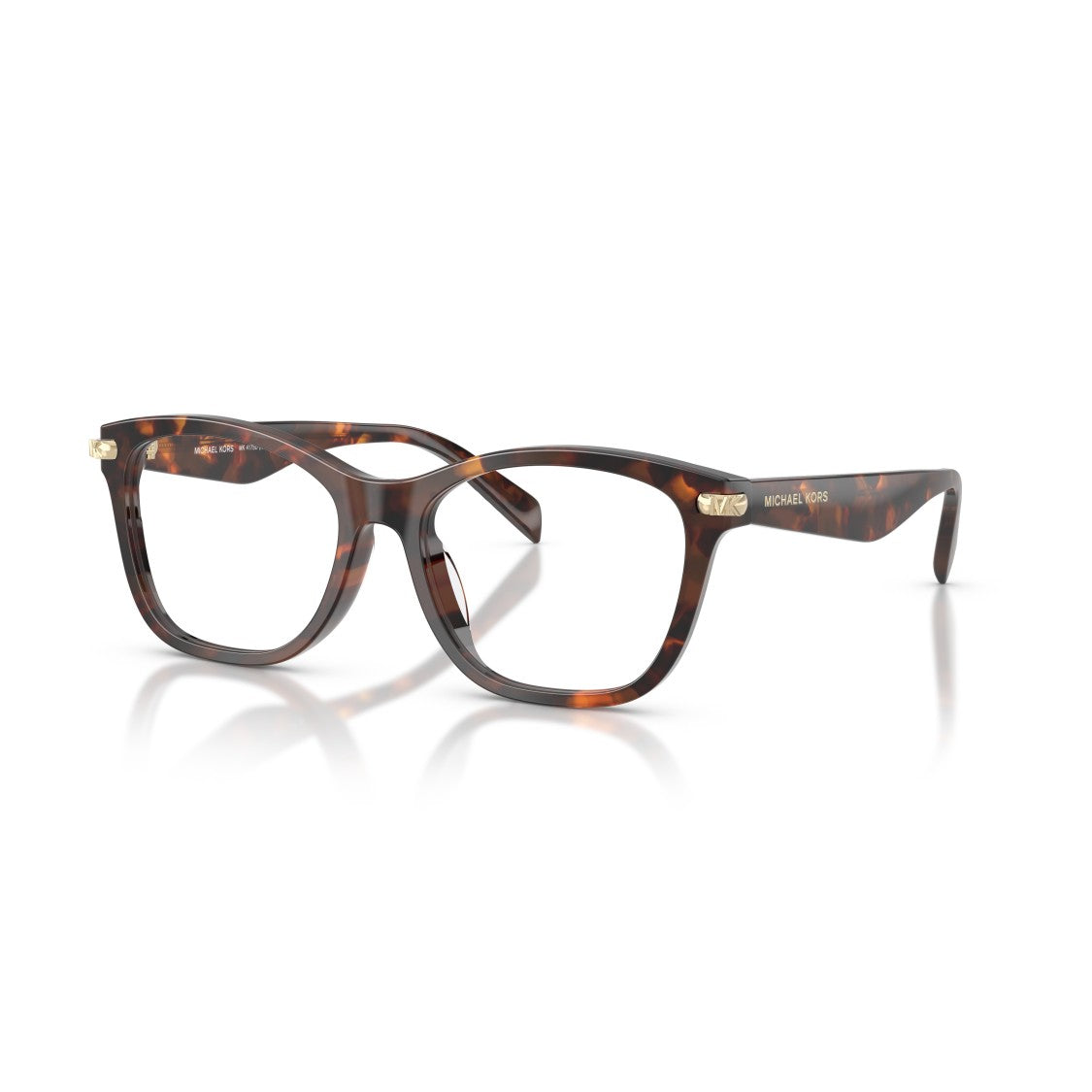Michael Kors 0Mk4175d Classic Tortoiseshell Acetate Eyeglasses With Gold Accents