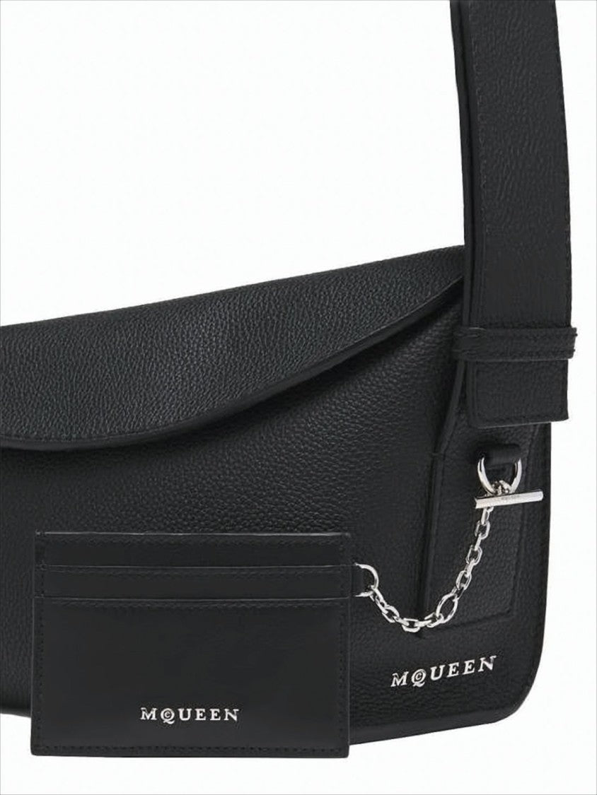 Alexander Mcqueen Rectangular Card Wallet With Metallic Detail