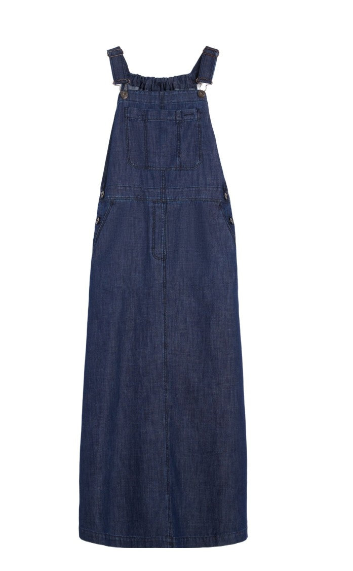 Weekend Denim Overall Dress With Adjustable Straps