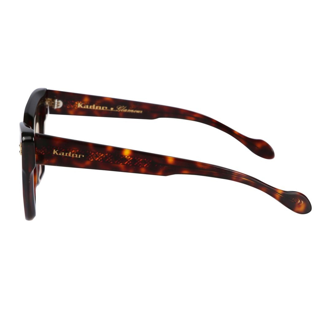 Kador Tortoiseshell Vanessa Glamour Oversized Geometric Sunglasses