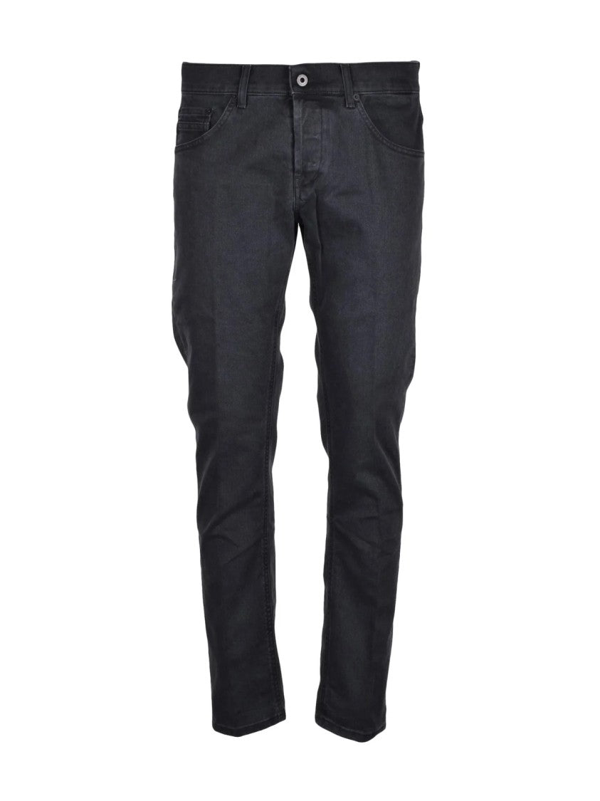 Dondup Black Ritchie Cotton Elastane Jeans